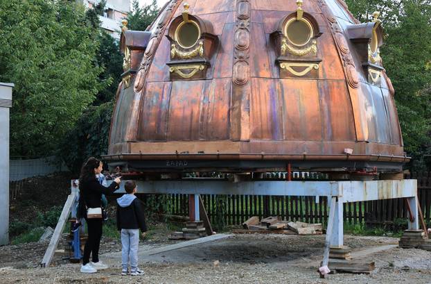 Zagreb: Podignuta prva kupola na tornjeve bazilike Presvetog Srca Isusova