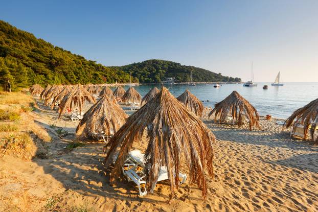 Island Mljet beach in Saplunara village, Croatia