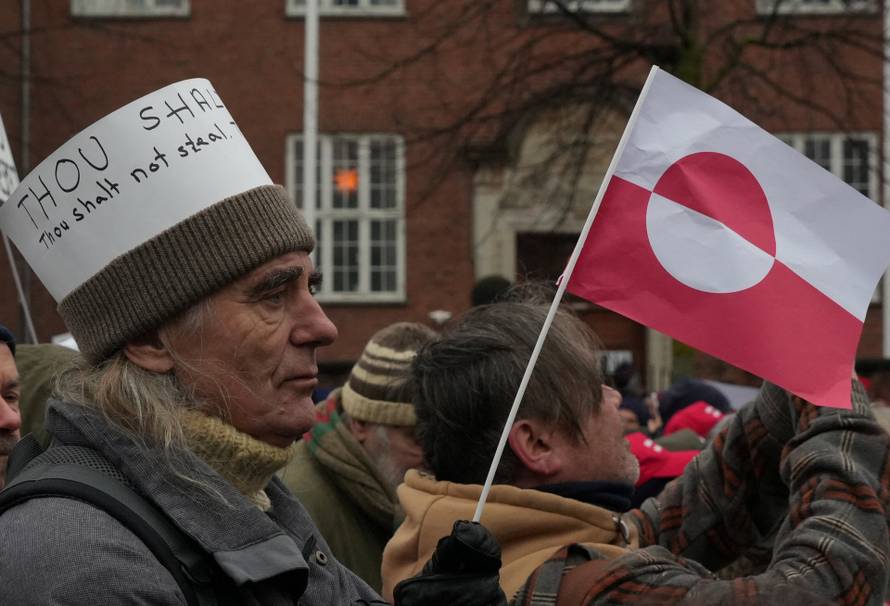 Protesters rally in Copenhagen in solidarity with Greenland