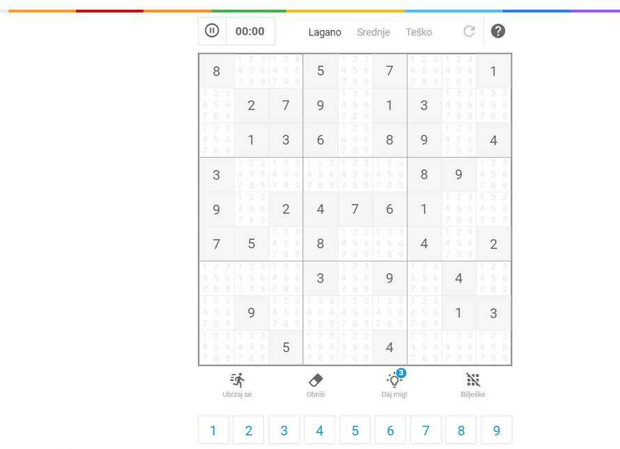 Novo: Zaigraj megapopularni sudoku online na 24sata.hr
