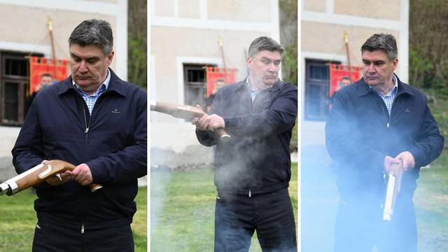 VIDEO Evo kako je predsjednik Milanović zapucao iz kubure