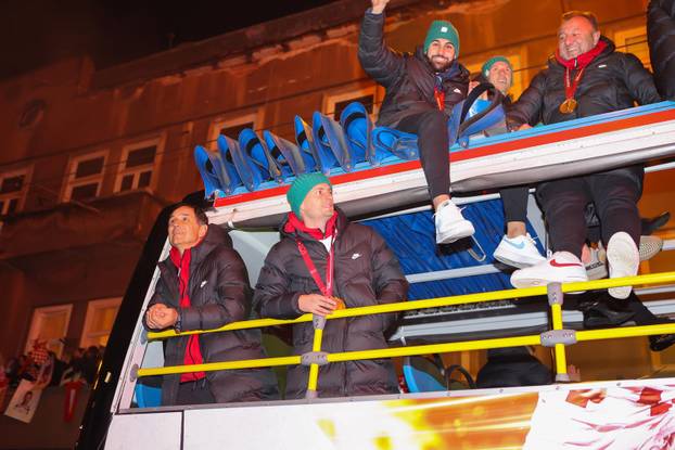 ARHIVA - 2022. Zagreb: Svečani doček nogometaša nakon osvojenog trećeg mjesta na SP-u u Katru