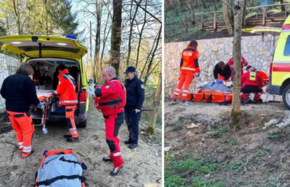 FOTO HGSS i policija spasili su muškarca iz rijeke Kupe: Držao se rukama za stablo u vodi