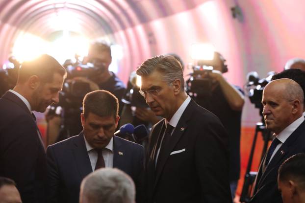 Rijeka: Premijer Andrej Plenković na svečanom puštanju u rad tunela Učka