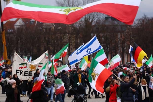 Demonstration against the Iranian government under the motto 'Freedom for Iran', in Munich