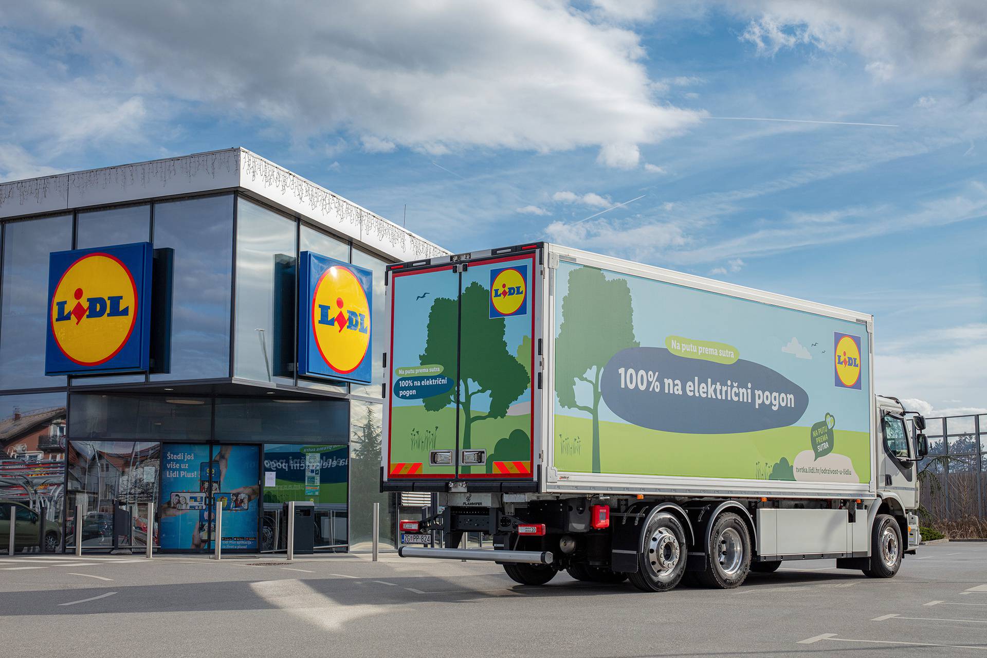 Lidl Hrvatska predstavio prvi potpuno električni kamion