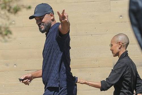 Will and Jada Smith appear to be in a great mood together as they leave Nobu after Will's Oscars Slap apology