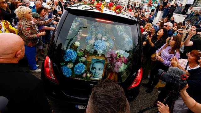Funeral of Irish Singer Sinead O'Connor