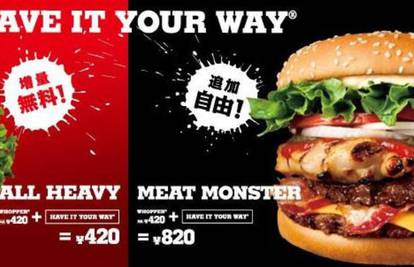Burger King predstavio Mesno čudovište, ima 1.160 kalorija 