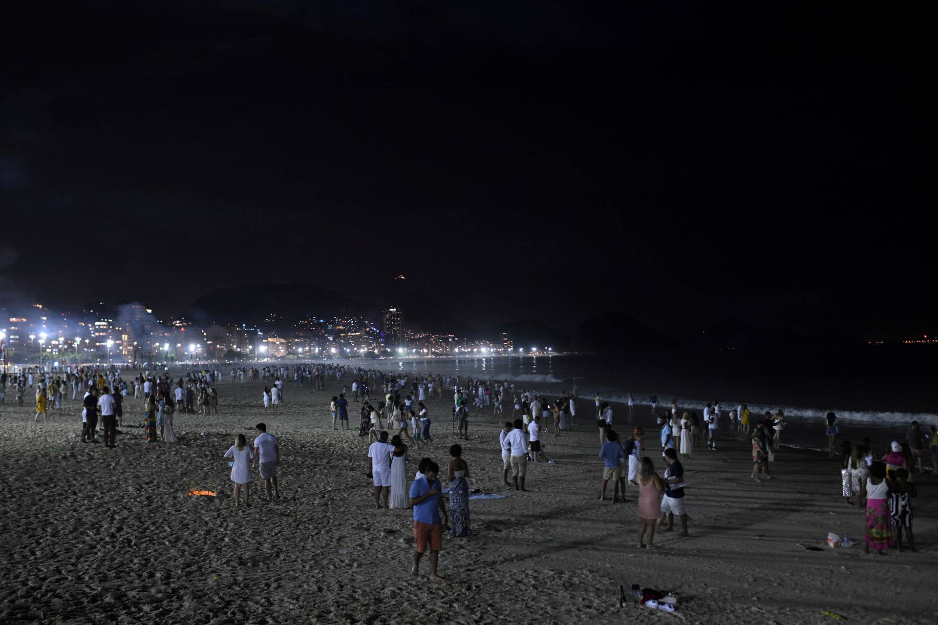 New Year's Eve, amid the coronavirus disease (COVID-19) outbreak, in Copacabana beach in Rio de Janeiro