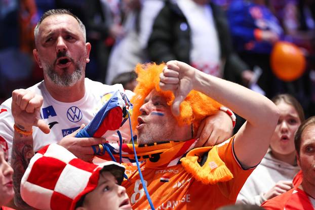 Susret Švedske i Hrvatske u prvom krugu EHF Europskog prvenstva, navijači