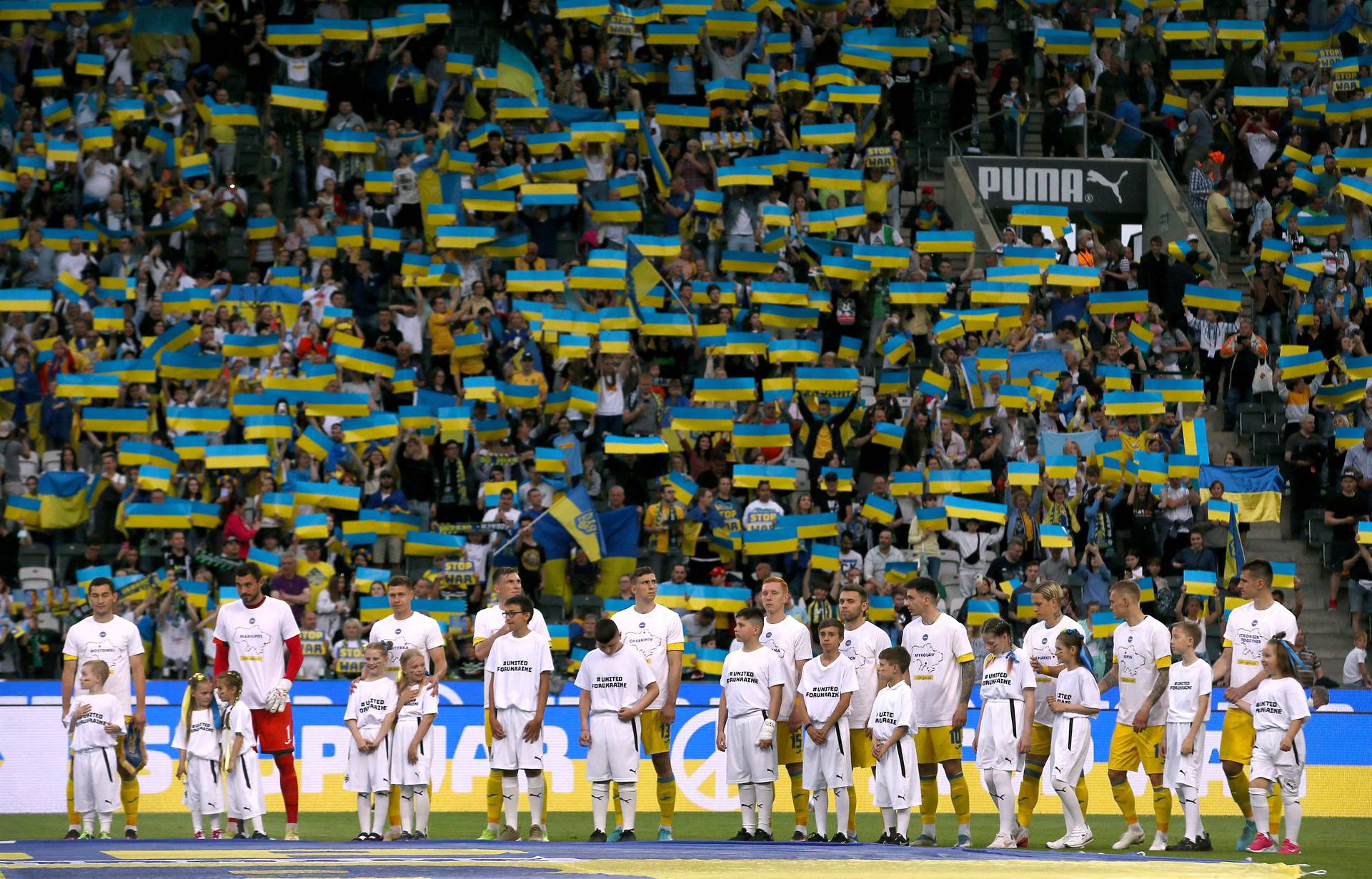 Friendly - A match for peace and the end of war in Ukraine - Borussia Moenchengladbach v Ukraine
