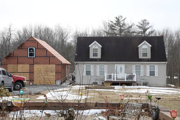 The house, where 6-year-old Paislee Shultis was found by police in Saugerties, New York