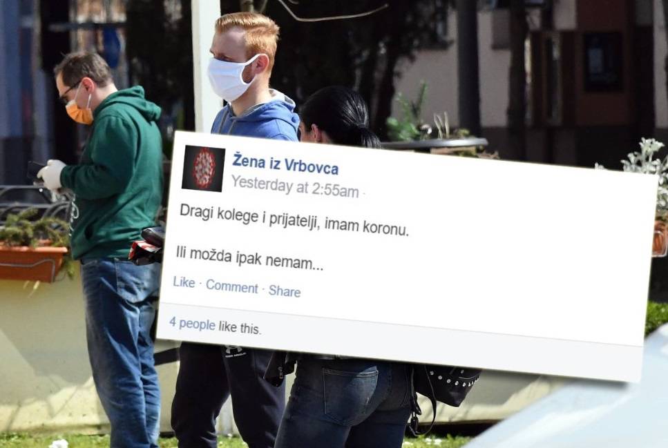 'Ljudi, zaražena sam!': Žena iz  Vrbovca lagala je da ima virus