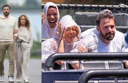 J.Lo i Ben Affleck odveli djecu u zabavni park pa se provozali