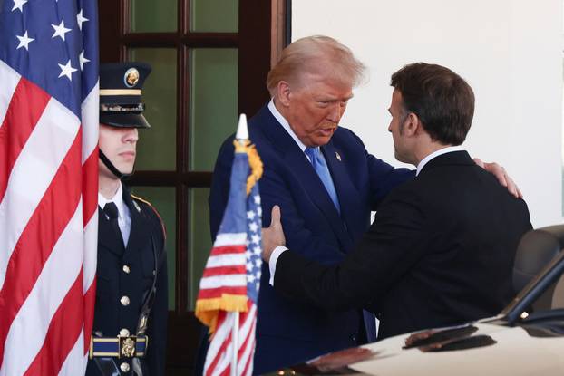 U.S. President Trump meets with French President Macron, in Washington