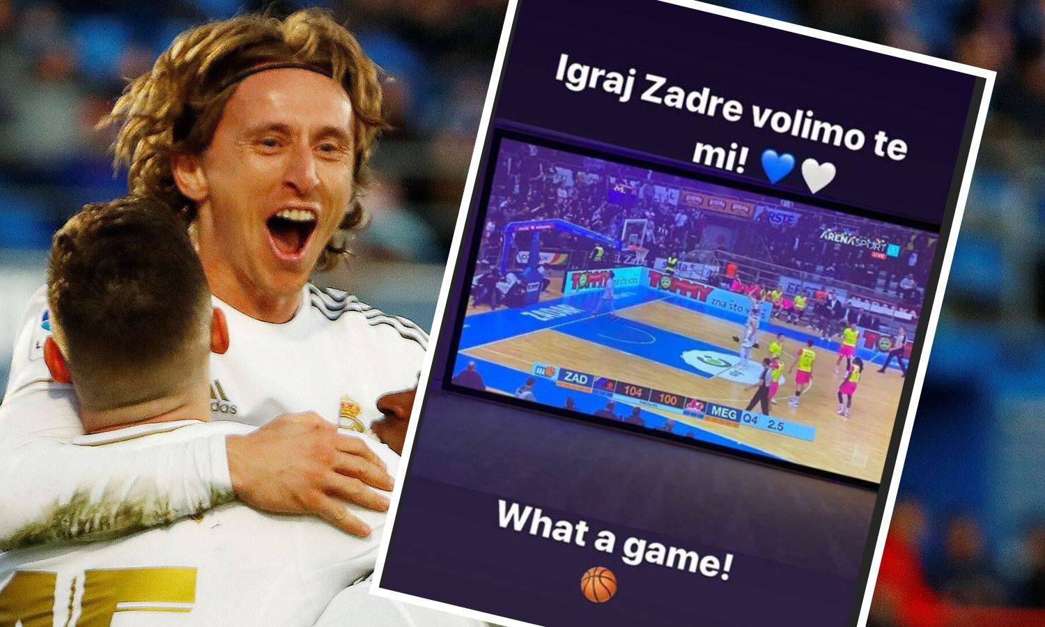 Luka Modrić bodrio Zadrane do pobjede: Igraj Zadre, volimo te