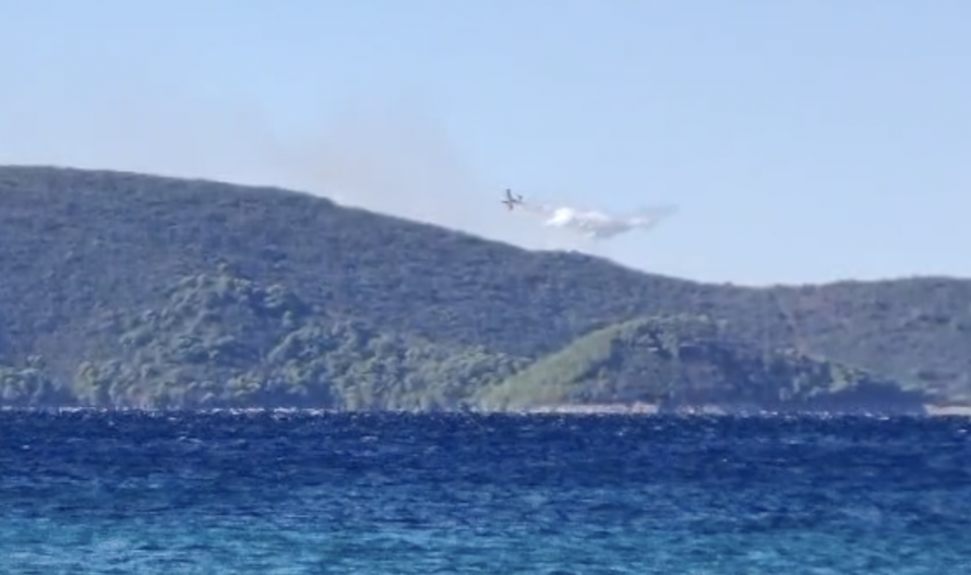 I dalje gori na otoku Jakljanu: 'Kanaderi moraju nazad zbog bure, nasreću nema kuća...'