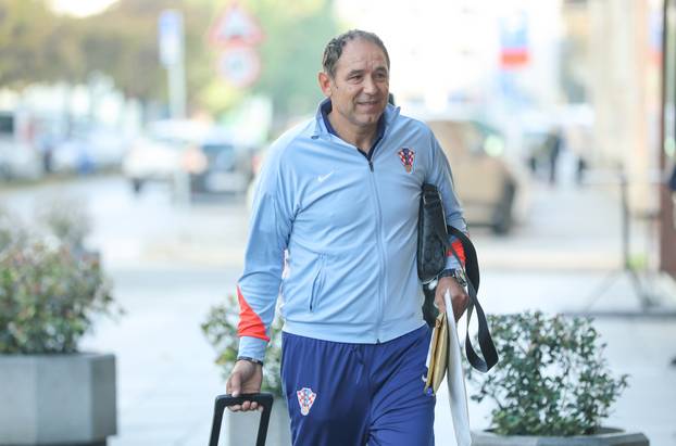 Zagreb: Okupljanje hrvatske nogometne reprezentacije