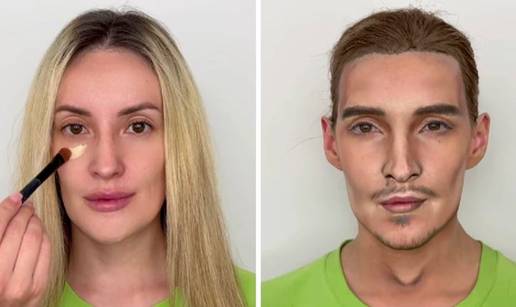 VIDEO Hrvatska vizažistica oduševila sve, transformirala se u Kuzmanovića: 'Genijalni ste'