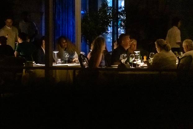 Venus Williams uživala u ljetnoj večeri na terasi restorana u Zadru