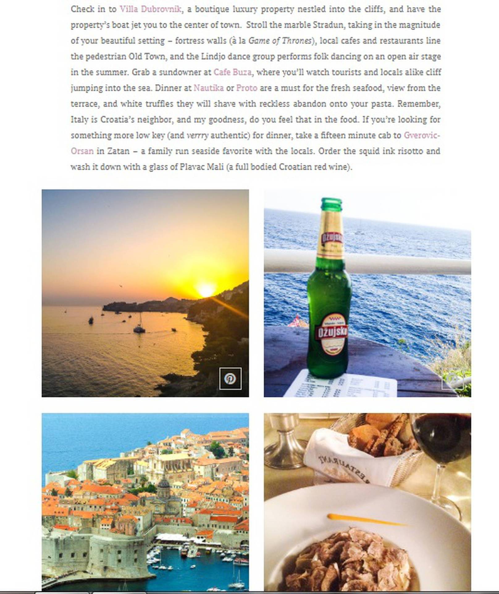 Meghan Markle u Hrvatskoj pila domaće vino, pivo i jela lignje