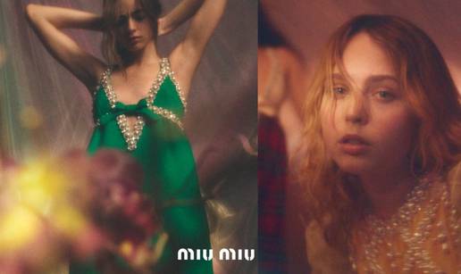 Miu Miu pre-fall 2020: Retro haljine optočene mega biserima