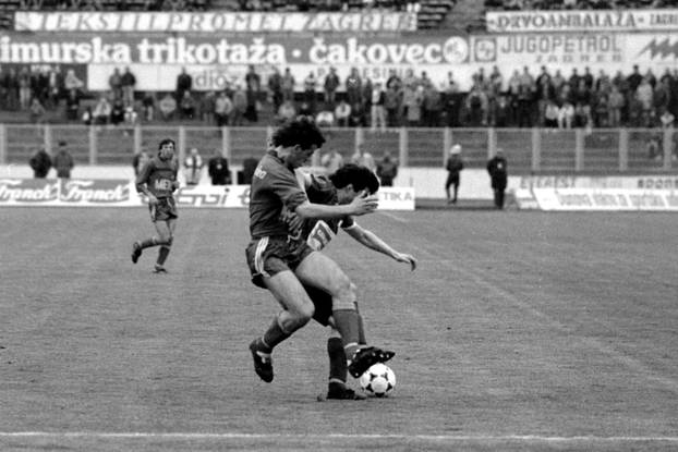 Zagreb: Savezna liga Jugoslavije, Dinamo - Borac, 7.4.1990.
