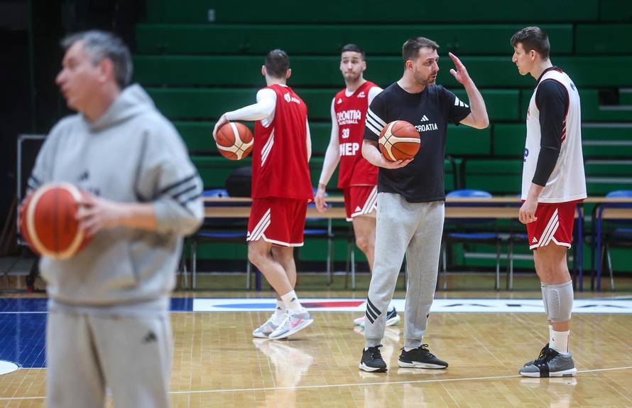 Zagreb: Košarkaški reprezetativci Hrvatske odradili trening