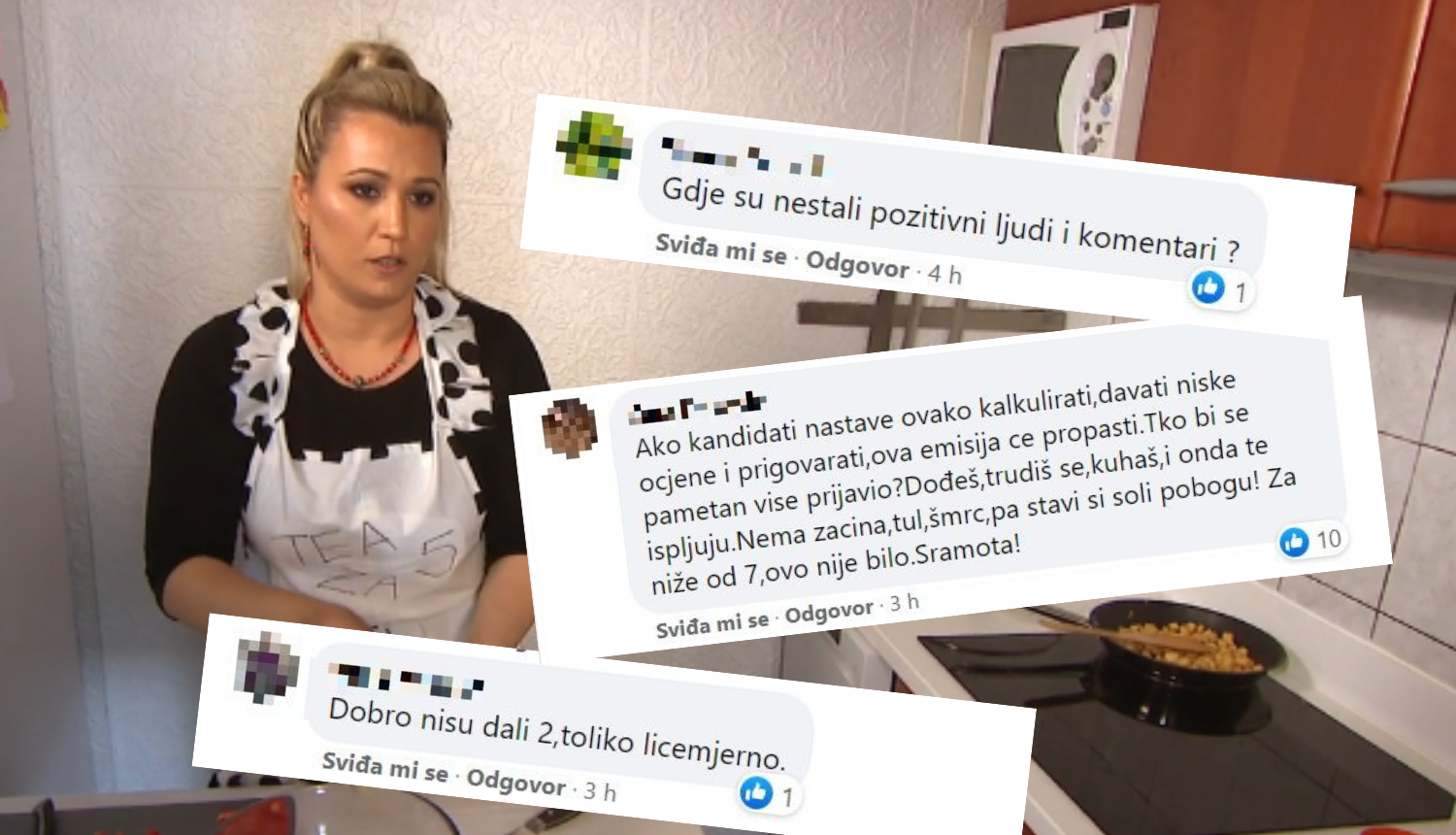 Gledatelji burno reagirali na Teine ocjene za večeru: 'Dođeš i trudiš se, a na kraju te popljuju'