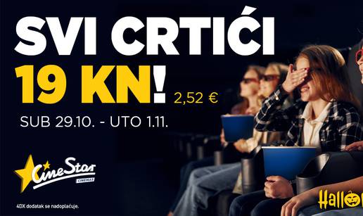 Kako razveseliti dijete ovih dana - crtići u CineStaru za samo 19 kn!