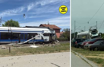 VIDEO Užas kod Slavonskog Broda: Vlak smrskan u naletu  na kamion, stiže Hitna pomoć