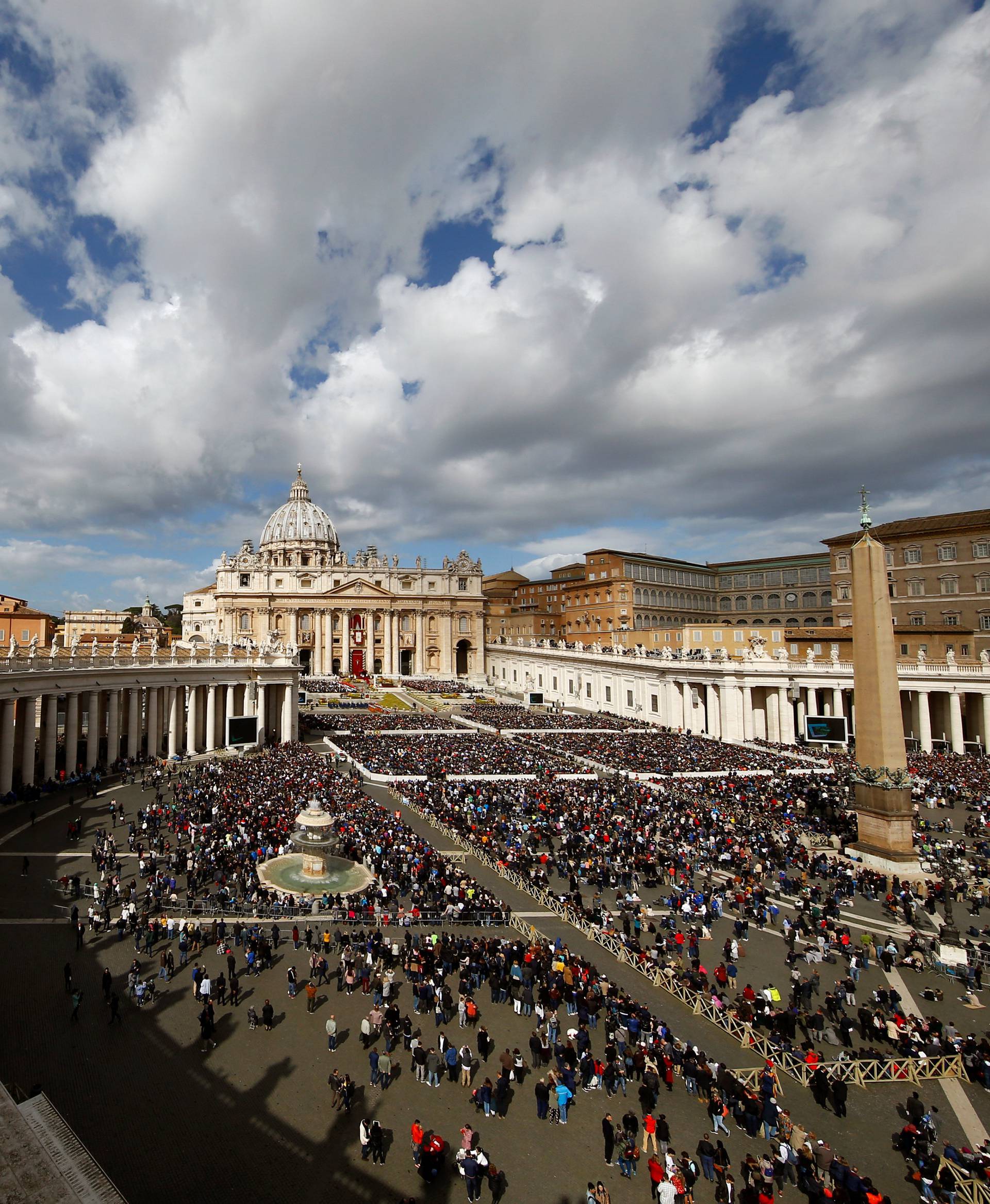 Pope Francis leads the Easter Mass at St. Peter's Square at the Vatican