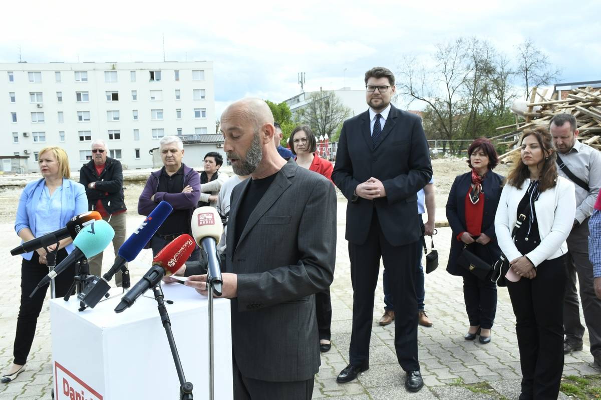 SDP je u Petrinji predstavio nezavisnog Daniela Berdaisa za sisačko-moslavačkog župana