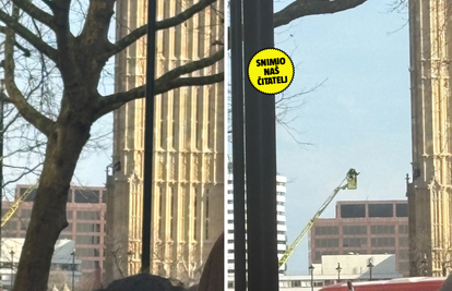 FOTO Bosonogi prosvjednik se popeo na Big Ben u Londonu: Imao je zastavu Palestine