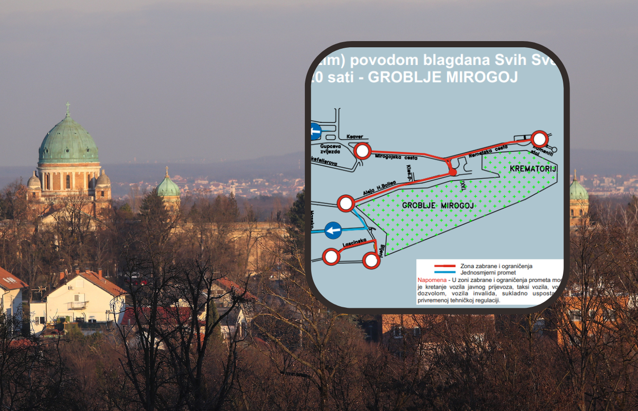 Blagdanski režim prometa u Zagrebu kreće već od sutra: Pogledajte karte s regulacijom