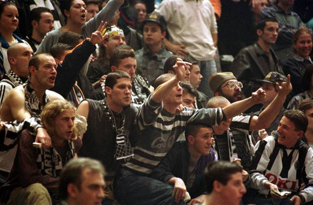 Beograd: Prvi dvoboj Cibone i Partizana nakon raspada Jugoslavije, 08.01.1998.