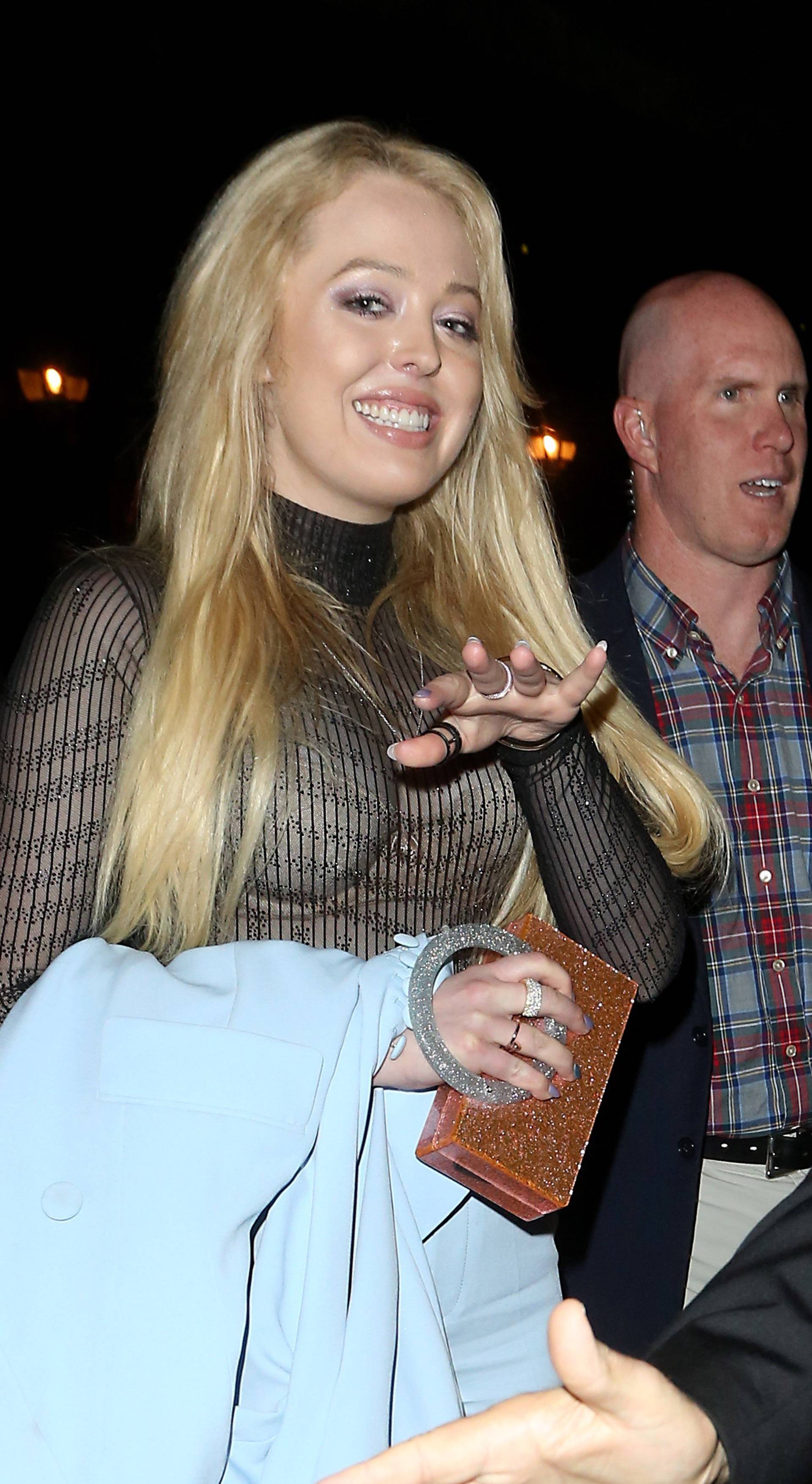 Tiffany Trump enjoys night out in London partying at MNKY HSE until 2am