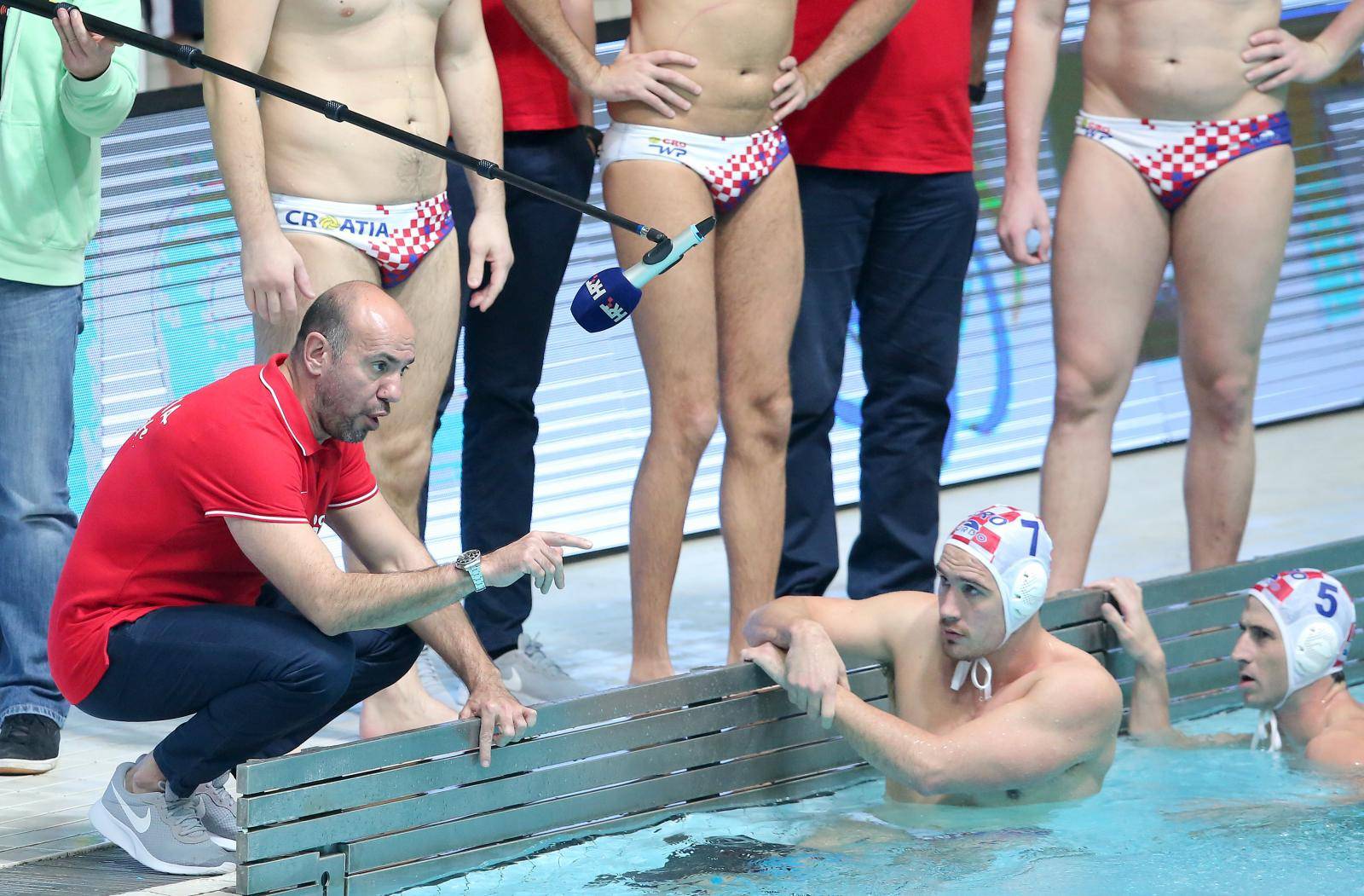 Zagreb: Prijateljska vaterpolo utakmica između reprezentacije Hrvatske i Rusije