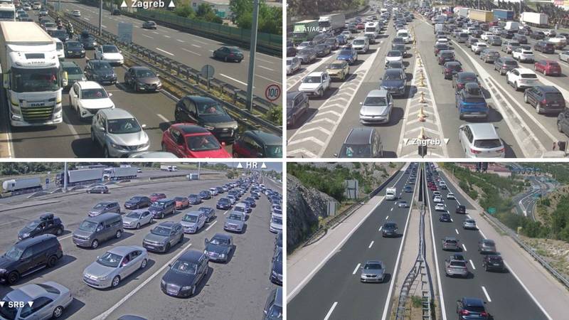 PONEDJELJAK KAO SUBOTA: Od jutra gužve prema moru, sudar na A3, ovako izgledaju ceste...