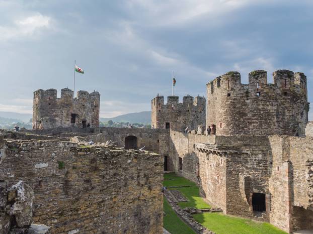 View on Conwy Castle, Wales