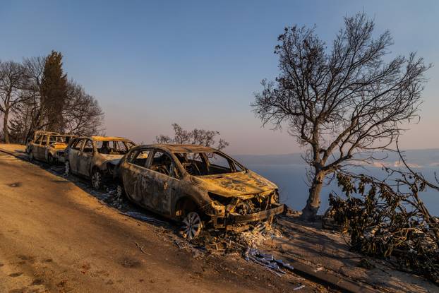 Posljedice katastrofalnog požara u mjestu Celina Staro Selo kod Omiša 