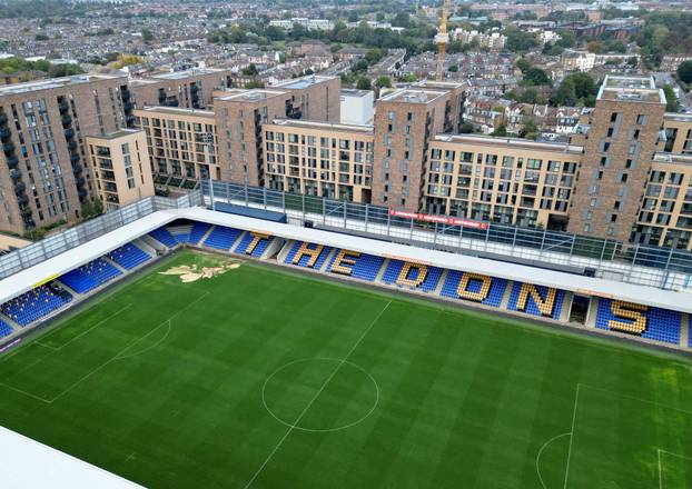 Sink hole appears at AFC Wimbledon football ground