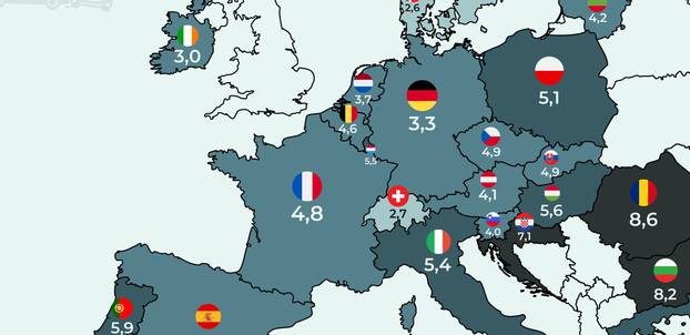 Infografika: Hrvatska je u europskom vrhu po broju poginulih u prometnim nesrećama