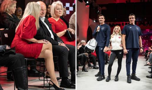 FOTO Mate&scaron;a i njegova 30 godina mla&dstrok;a supruga iz prvih redova pratili reviju pred ZOI