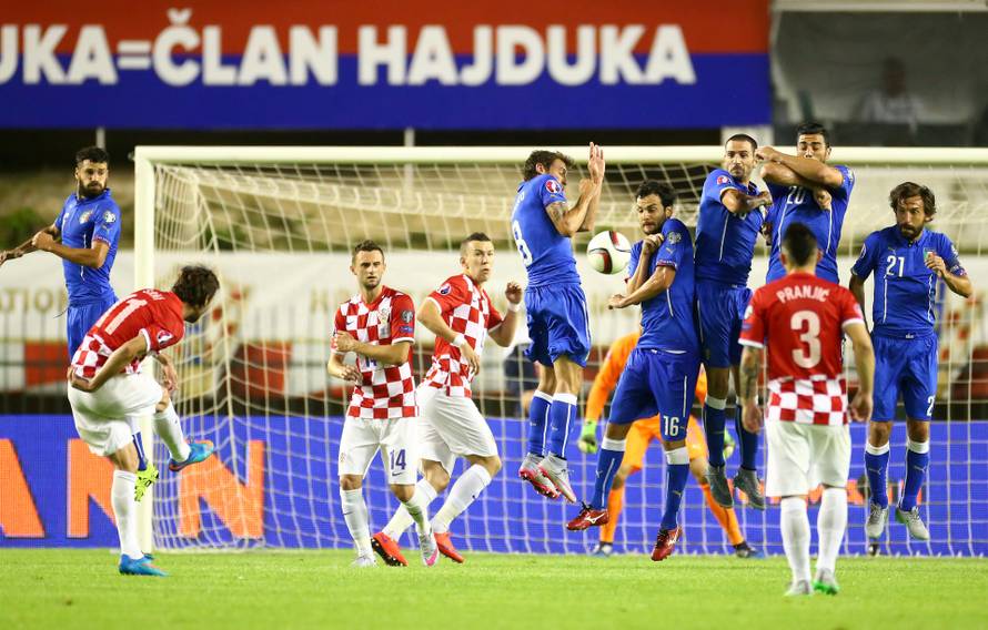 Split: Hrvatska nogometna reprezentacija remizirala s Italijom u kvalifikacijskoj utakmici za EP