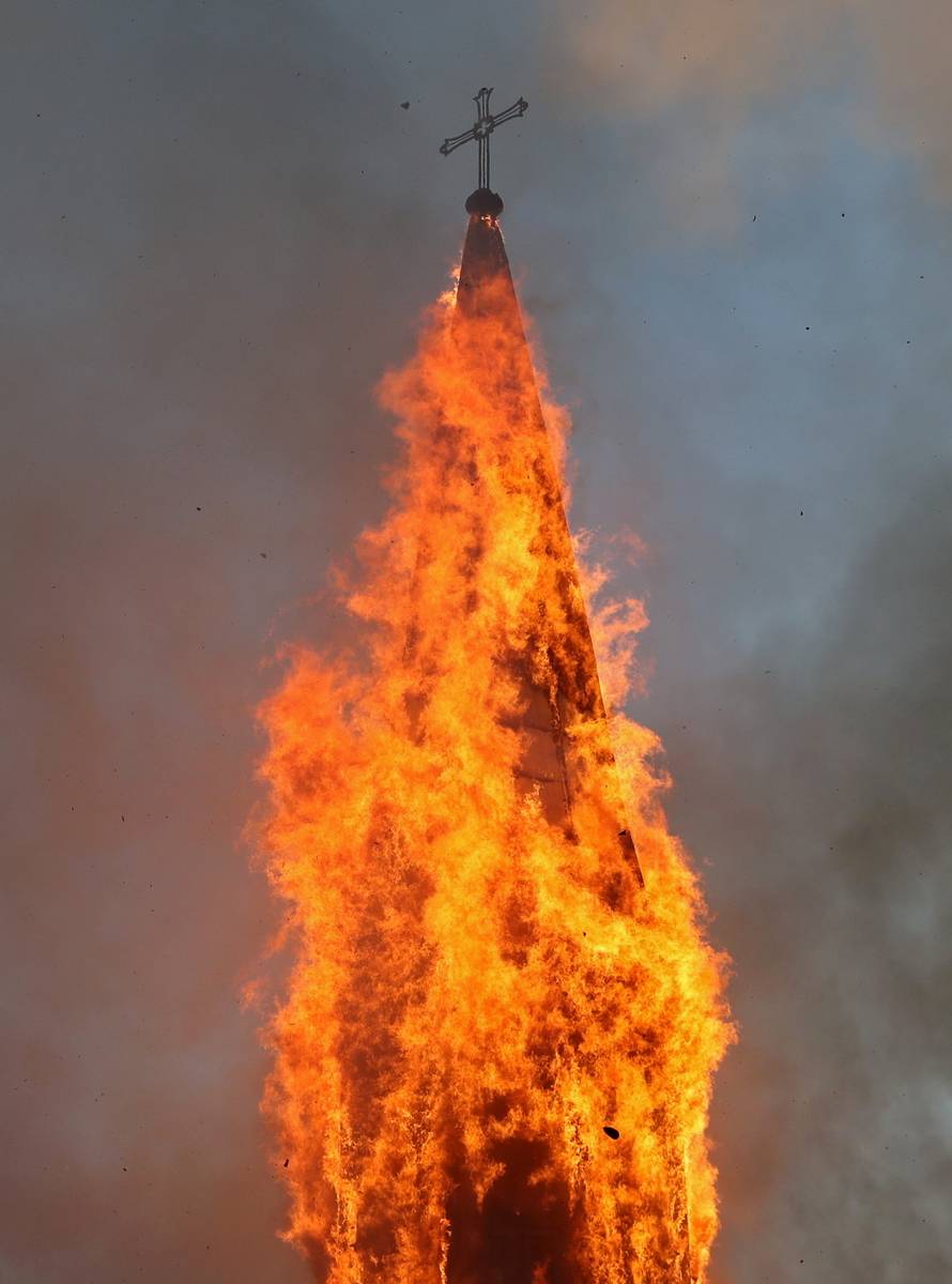 Protest against Chile's government during the one-year anniversary in Santiago of the protests and riots in 2019