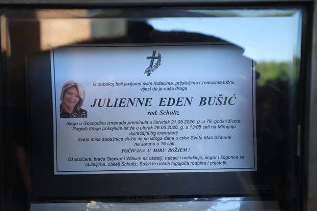 Zagreb: Posljednji ispraćaj Julienne Eden Bušić