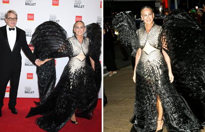 Carrie B. rekla bi bravo! Sarah Jessica Parker s teatralnim krilima 'sletjela' na crveni tepih