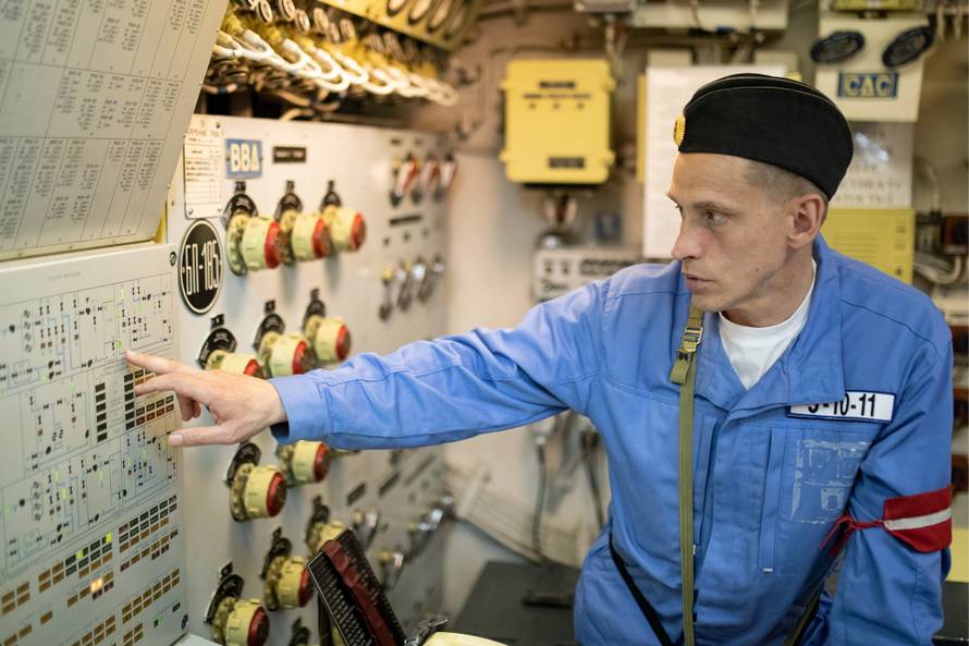 Akula nuclear-powered ballistic missile submarine in Severodvinsk